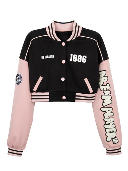 American Spice Girls College Baseball Short Jacket