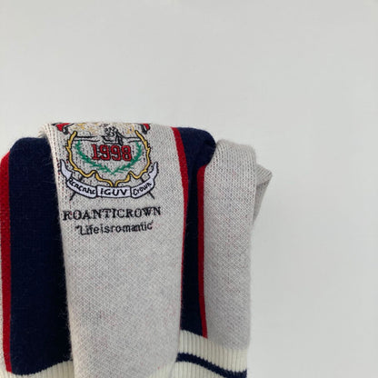 Knitted Loose Embroidered Vest College Style Girl Autumn And Winter Jacket Sweater