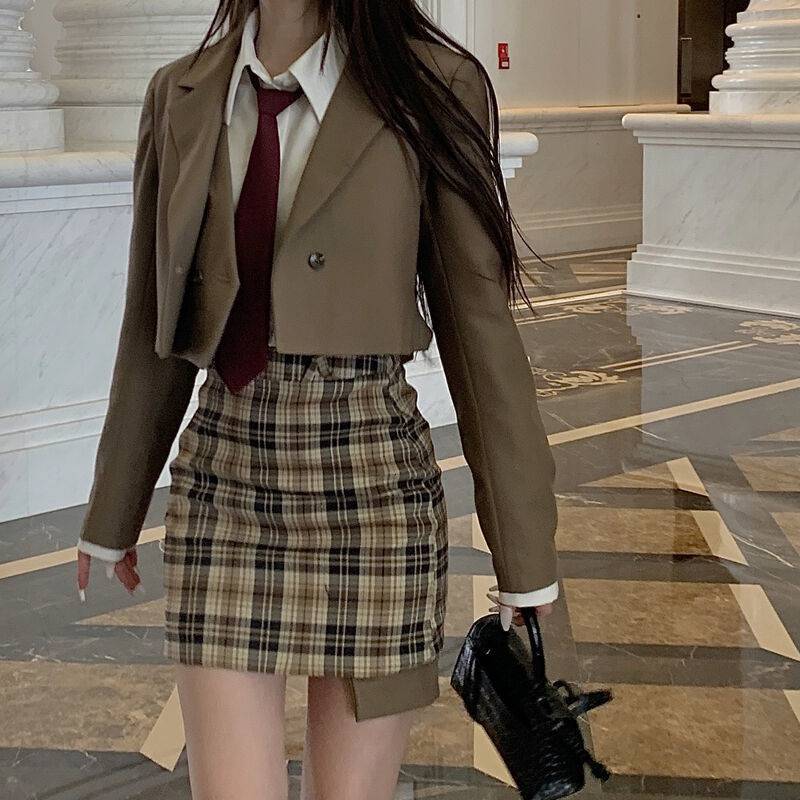 Women's Korean Short Jacket College Style Suit